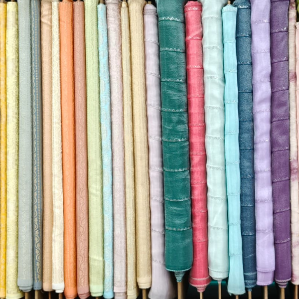 Multi-Color Embroidery Cotton Solid Blouse Material