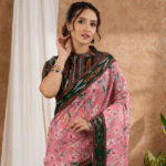 Kamali Kota Saree - Grey - Image 3