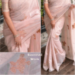 Pink Soft Pure Soft Liquid Organza Saree - Image 3