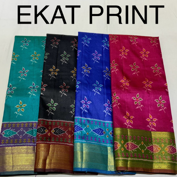 Lightweight Ekart Print Saree with Rich Texture
