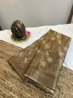 Designer Semi Tissue Saree  -   Pickled Bean