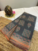 Designer Semi Tissue Saree  -  Ship Grey